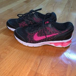 Pink and Black Nike Reax Run 10